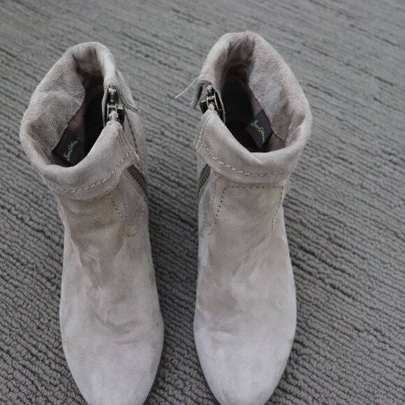 SAM EDELMAN Louie Tan Suede Fringe Cowboy Bootie Size 7.5 - Picture 5 of 11